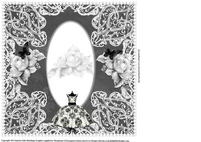 Insert to Compliment Black and White Dress Topper
