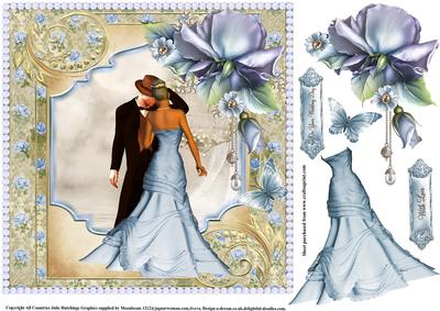 Gorgeous Blue Porcelain Topper