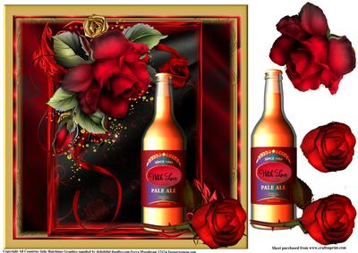 Wonderful Beer and Red Roses
