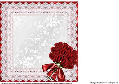 Insert to Compliment Red Rose Bouquet