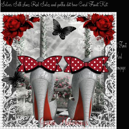 Those Must Have Red Soled Silver Shoes Card Front