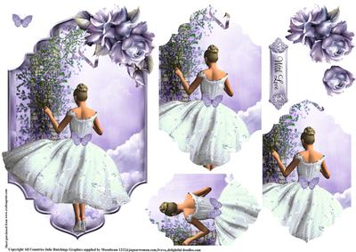 Lilac Cotton Dress Topper with Layers