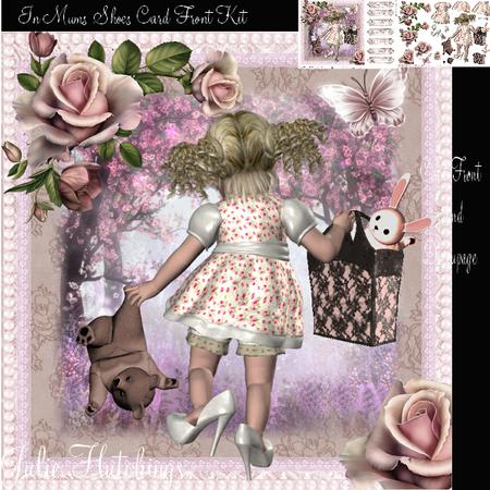 In Mums Shoes Card Front Kit