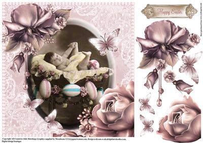 Vintage Style Easter Baby
