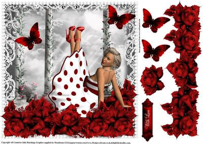 Bed of Roses Topper