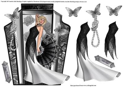 Gorgeous Art Deco Beauty Shaped Topper