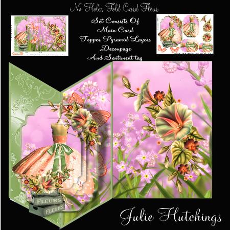 Fleur No Holes Fold Card Kit