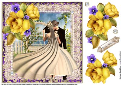 Yellow Rose Vintage Wedding