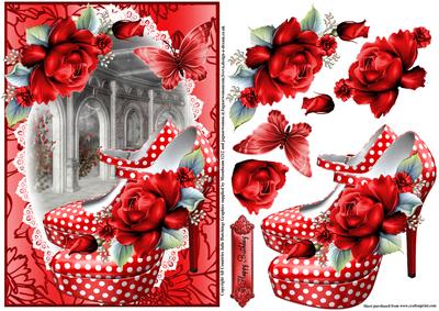 A5 Card Front the Polka Dot Shoes