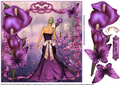 Purple Calla Lily Beauty Topper