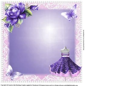 Insert to Compliment Lilac Paper Bow Dress