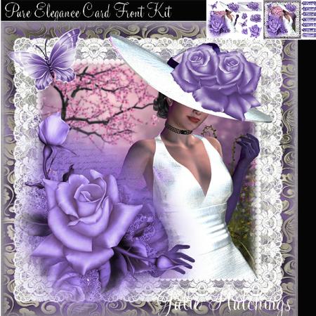 Gorgeous Pure Elegance Card Front Kit
