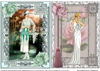 2xa5 Size Art Deco Style Toppers