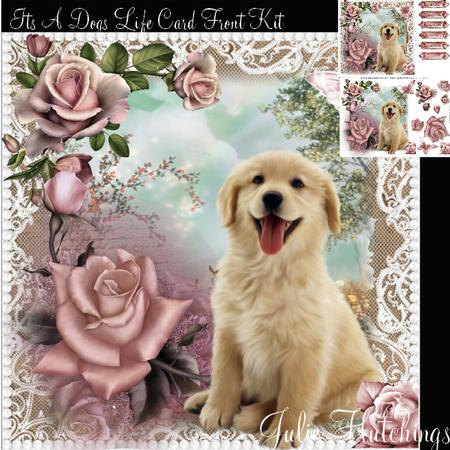 It's a Dogs Life Card Front Kit