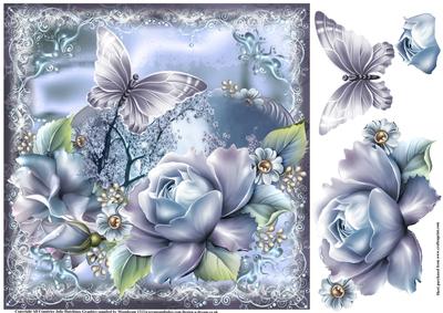 Gorgeous Moonlight and Roses Topper