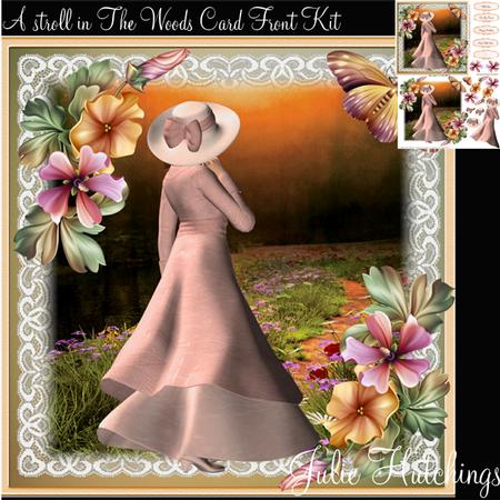 A Stroll in the Woods Card Front Kit