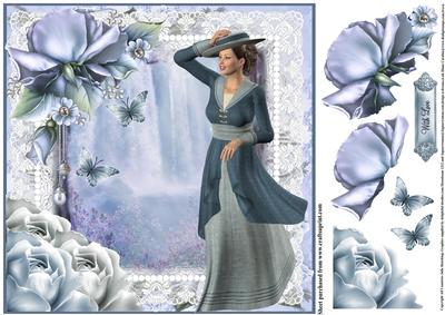Beautiful Edwardian Blue