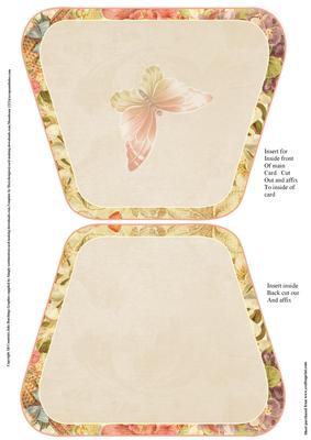 Insert to Compliment Vintage Style Handbag Card