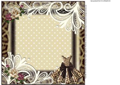 Insert to Compliment Wild Dress Card Front