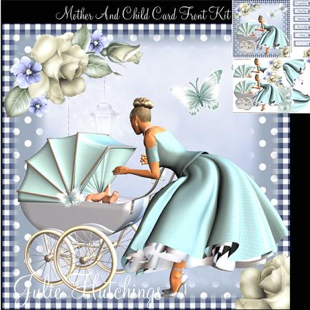 Beautiful Mother and Child Card Front Kit