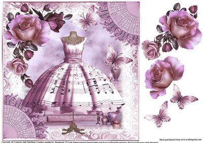 Silky Lilac Music Dress Topper