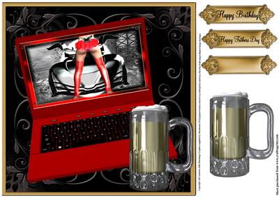 Laptop and a Pint Topper