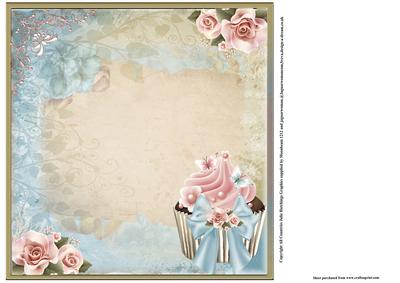 Insert to Compliment Retro Chic Cupcake