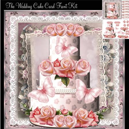 The Wedding Cake Card Front Kit