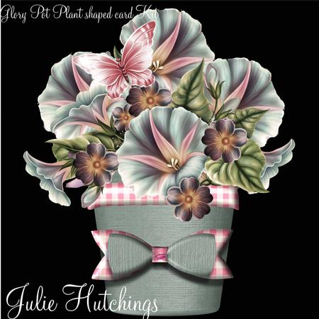 Glory Plant Pot with Paper Bow Shaped Card Kit