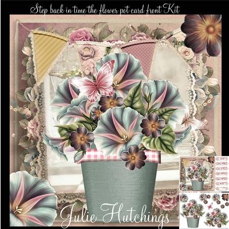 Step Back in Time the Flower Pot Card Front Kit