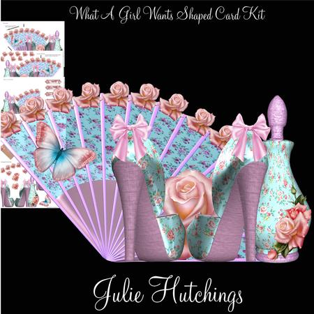 Beautiful What a Girl Wants Shaped Card Kit