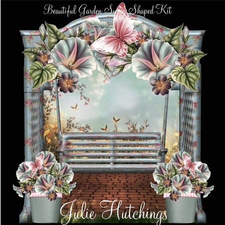 Beautiful Garden Swing Shaped Card Kit