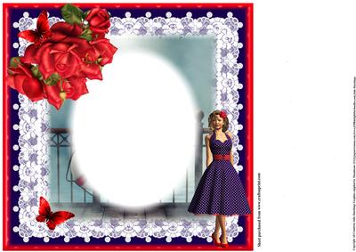 Insert to Compliment Polka Dots and Red Roses
