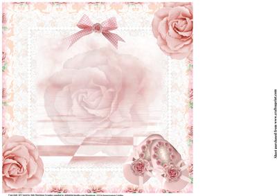 Insert to Compliment Baby Girl Shoes Topper
