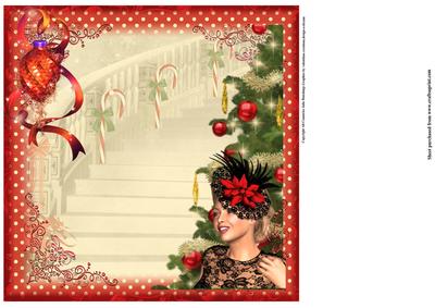 Retro Christmas Insert