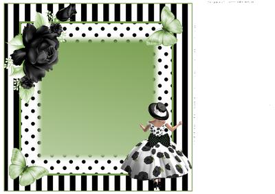 Insert to Compliment Black and Lime Rose Dress