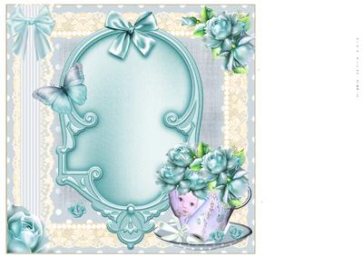 Insert to Compliment Baby Boy Cup of Roses