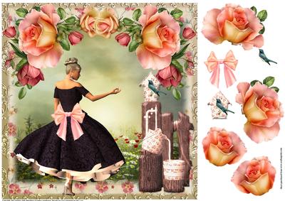 Beautiful the Lady and the Bird House