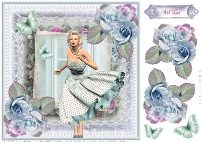 The Beautiful Blonde ~card Topper
