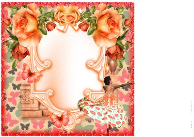 Insert to Compliment Peach Rose Beauty