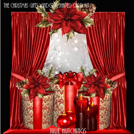 The Christmas Gifts Window Shaped Card Kit