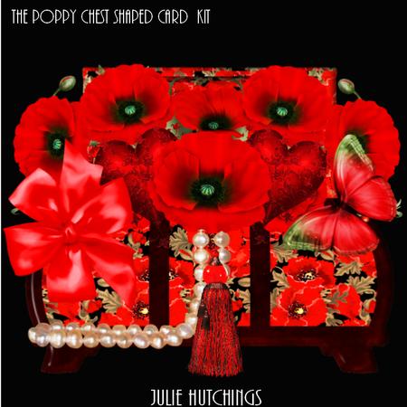 The Poppy Chest Shaped Card Kit
