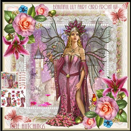 Beautiful Lily Fairy Card Kit