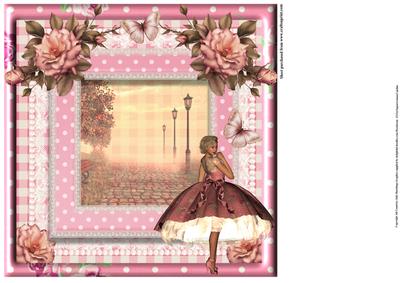 Insert to Compliment Lacy Pink Rose