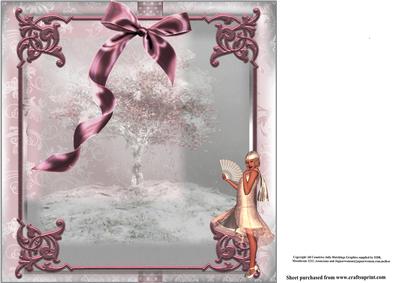 Insert to Compliment Dusky Pink Deco Christmas
