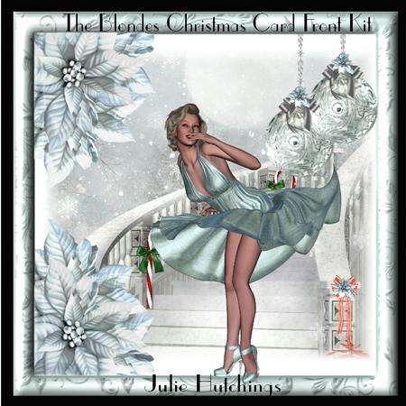 The Beautiful Blondes Christmas Card Front Kit