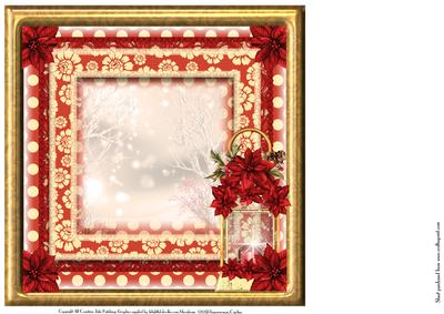 Insert to Compliment Poinsettia Lantern