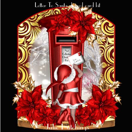 Letter to Santa Shaped Card Kit