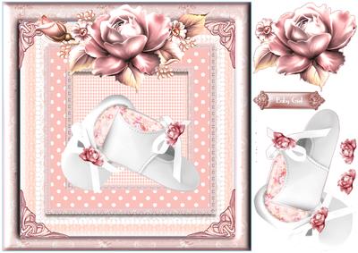 Beautiful Baby Girl Booties Topper