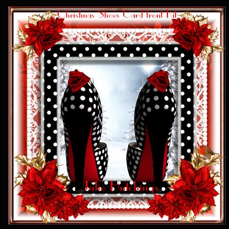 The Christmas Shoes Card Front Kit